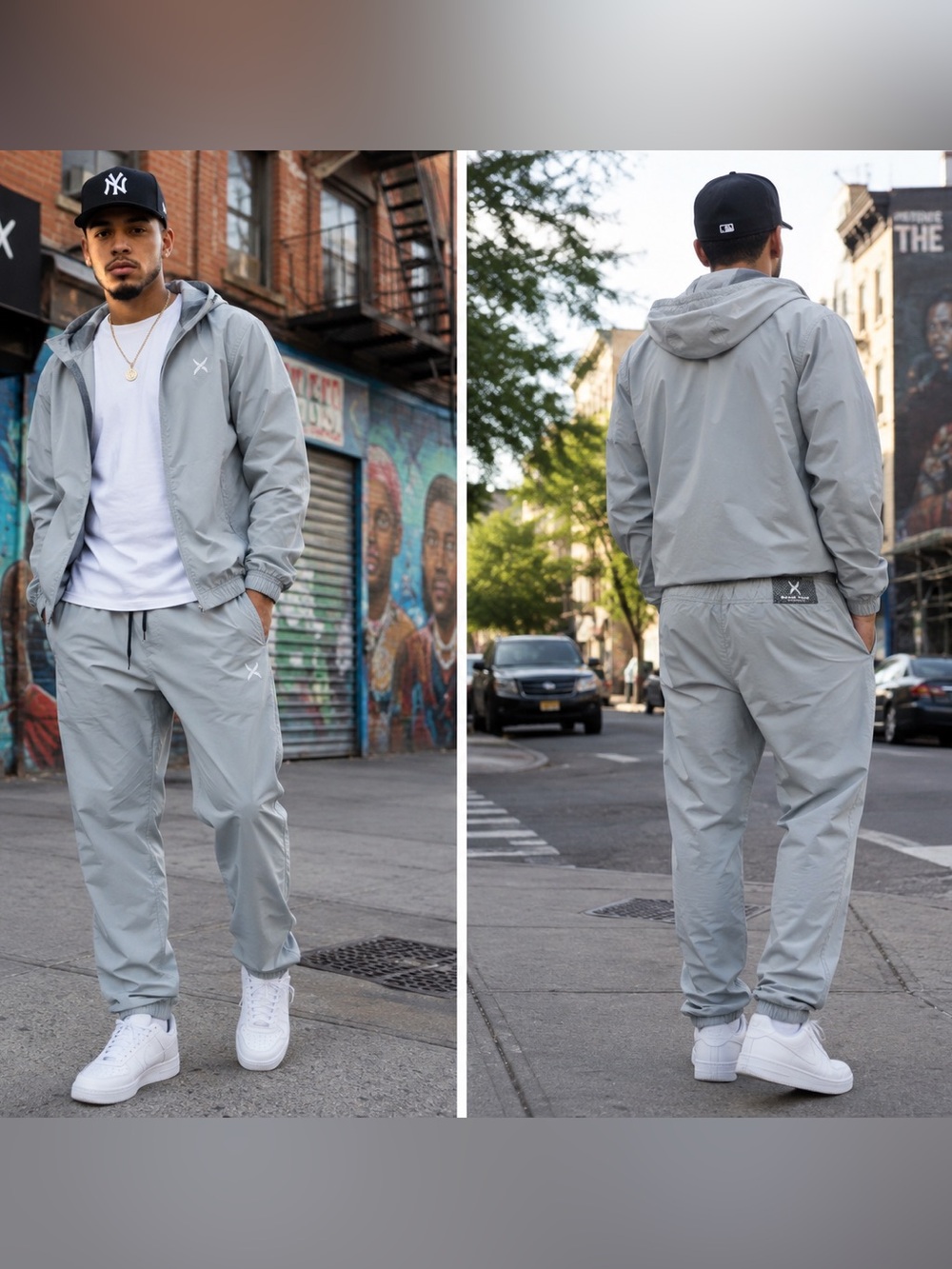 Game Time Light Gray Joggers for Men